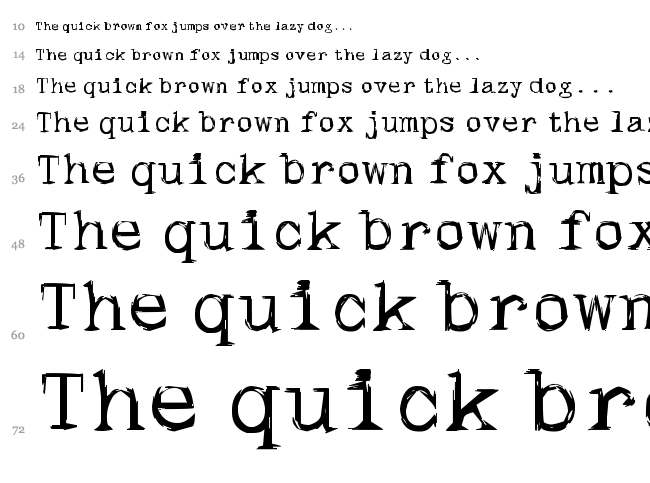 Skull Type Wr00 font waterfall