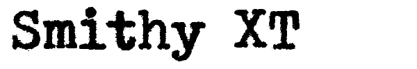 Smithy XT font