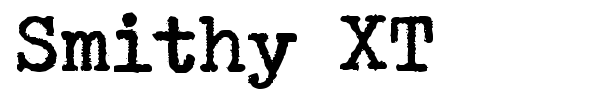 Smithy XT font preview