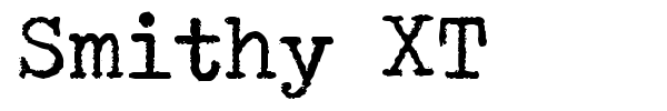 Smithy XT font preview