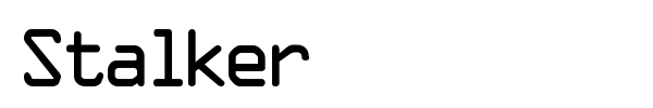 Stalker font preview