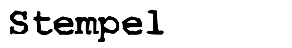 Stempel font