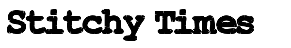 Stitchy Times font