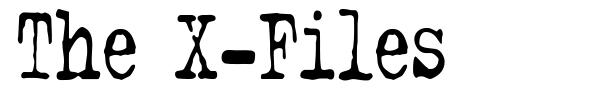 The X-Files font