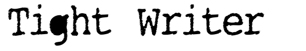 Tight Writer font