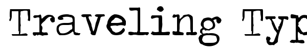 Traveling Typewriter font