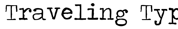 Traveling Typewriter font preview