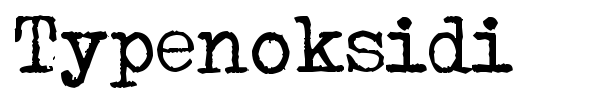 Typenoksidi font