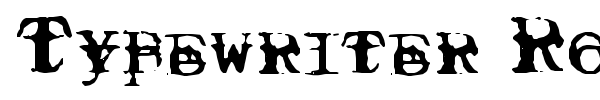 Typewriter Royal 200 font