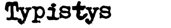 Typistys font