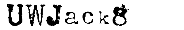 UWJack8 font