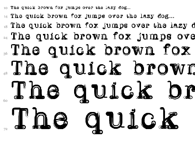Writer Line font waterfall