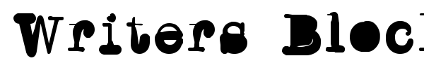 Writers Block font