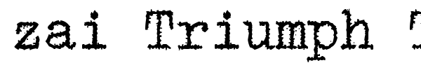zai Triumph Typewriter font preview