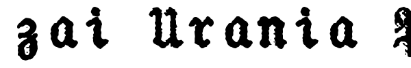 zai Urania Piccola Typewriter font
