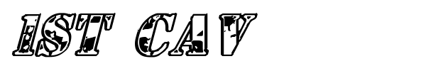 1st Cav font