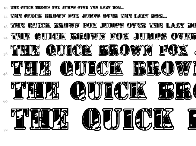 1st Cav font waterfall