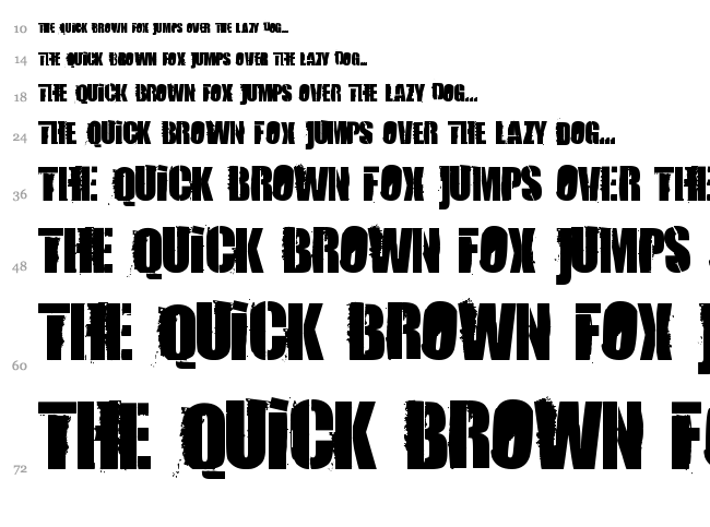 84 Rock ! font waterfall