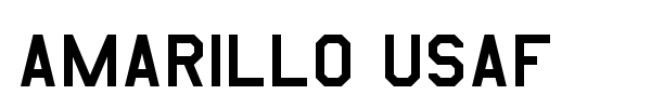 Amarillo USAF font