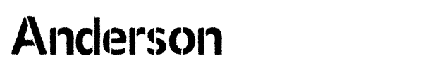 Anderson font