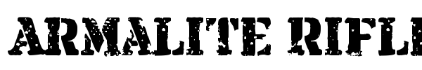 Armalite Rifle font