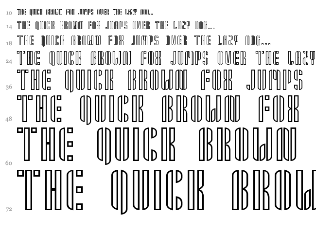 Armin font waterfall