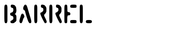 Barrel font