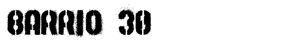 Barrio 30 font