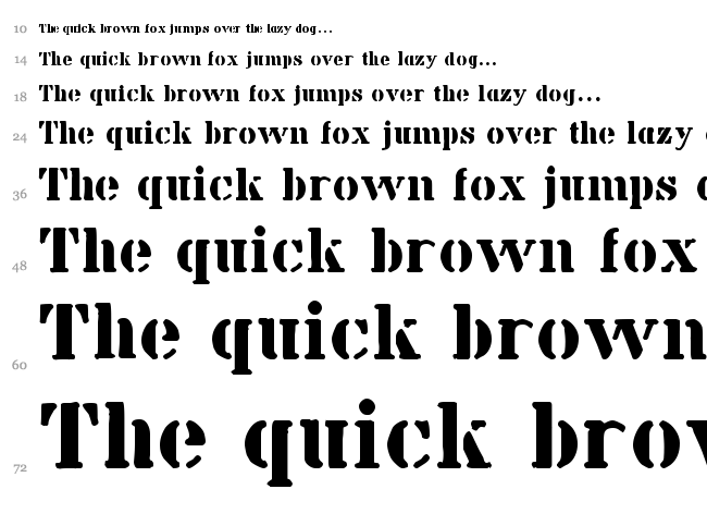 Billie Kid font waterfall