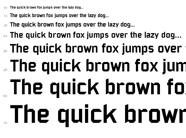 Bombardier font waterfall