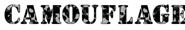Camouflage font
