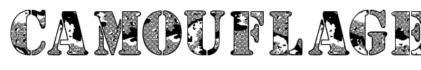 Camouflage font preview