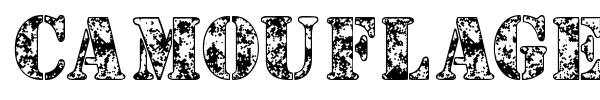 Camouflage font preview