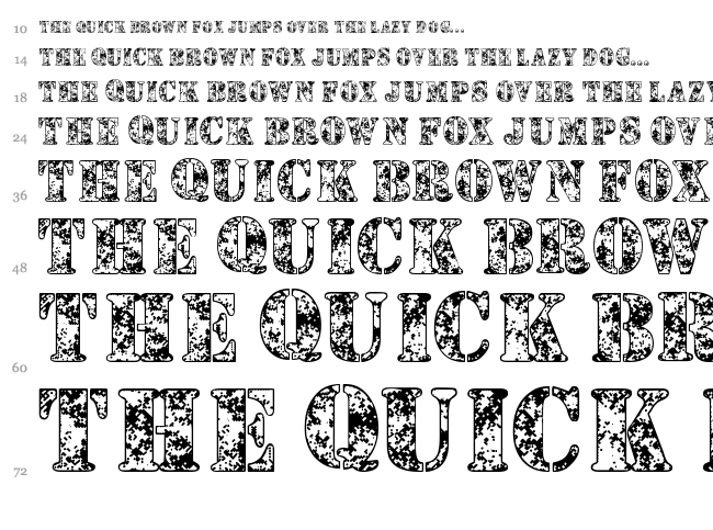 Camouflage font waterfall