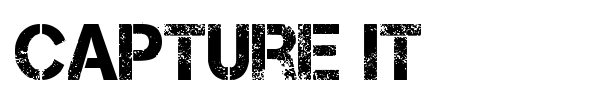 Capture it font