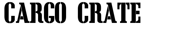 Cargo Crate font preview