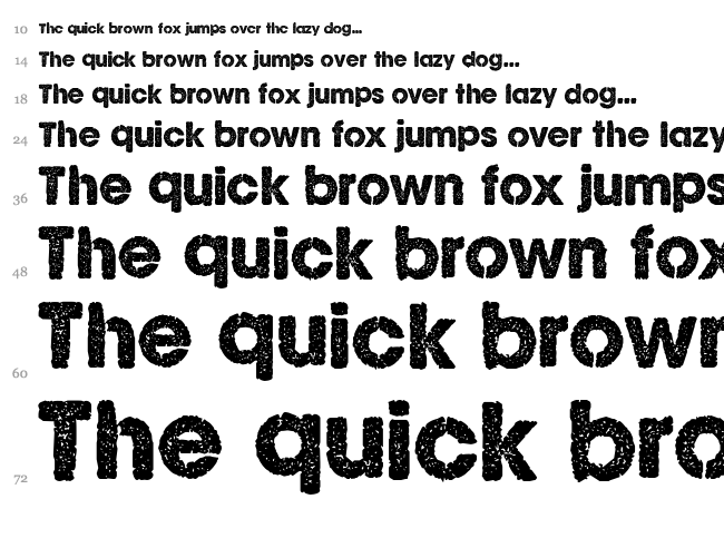 CF Ghost Stories font waterfall
