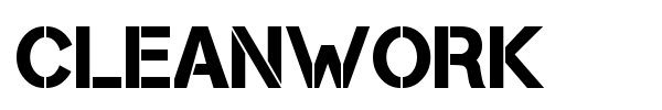 Cleanwork font
