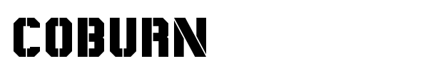 Coburn font