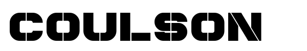 Coulson font