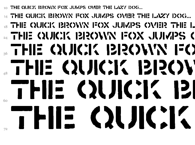 Crass font waterfall