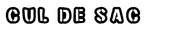Cul de sac font
