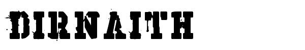 Dirnaith font
