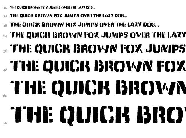 Dirty Jab font waterfall