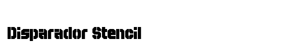 Disparador Stencil font