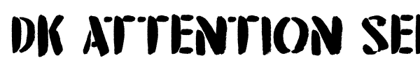 DK Attention Seeker font