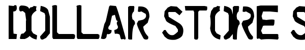 Dollar Store Stencil font