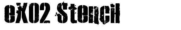 eXO2 Stencil font