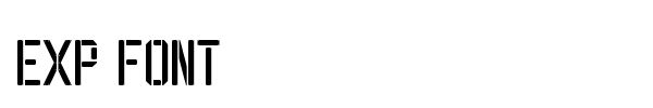 EXP Font font