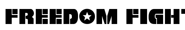 Freedom Fighter font preview